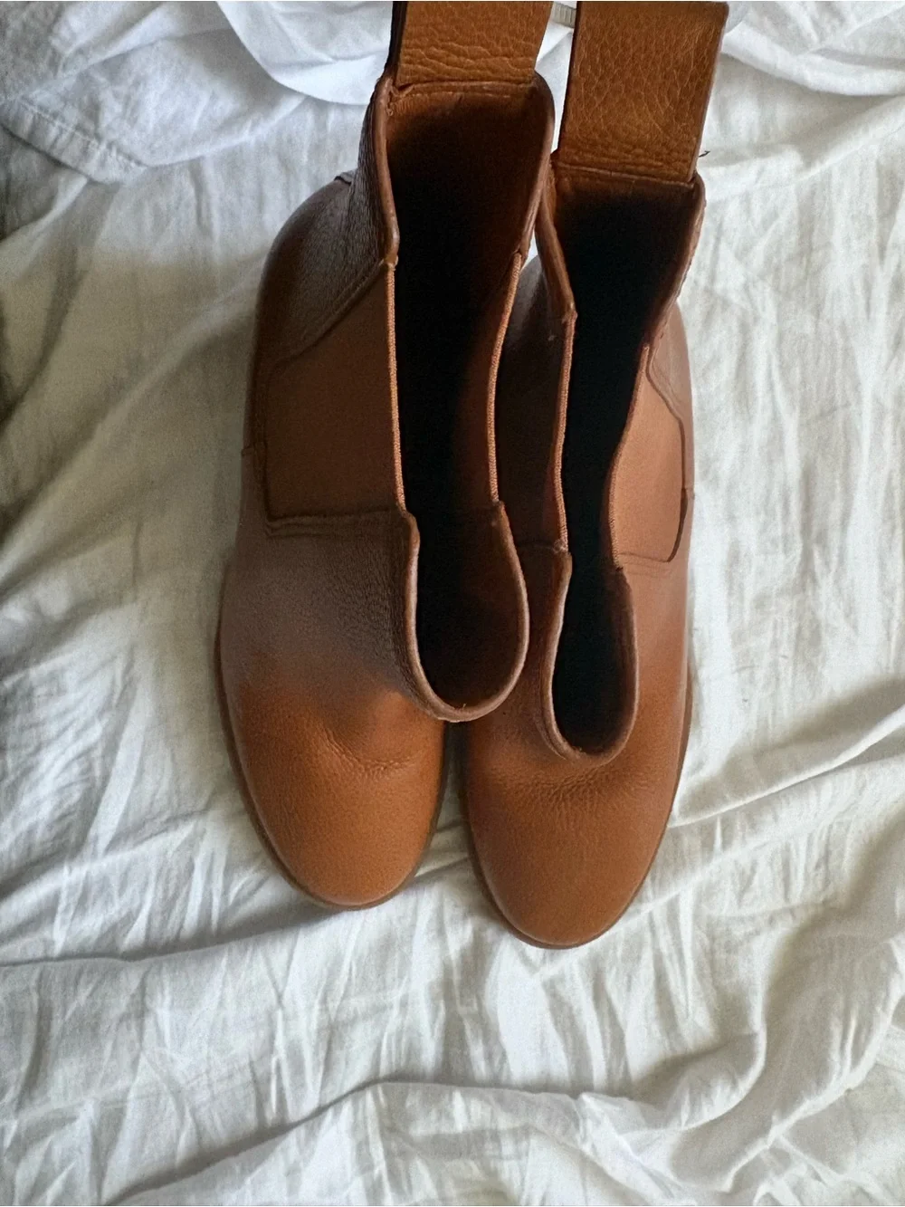 Tory Burch Chestnut Platform Chelsea Boots - Women sz 11B